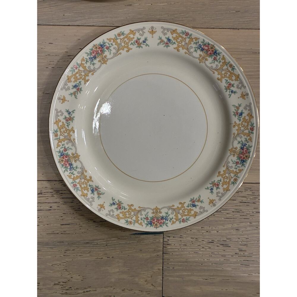 Homer Laughlin Eggshell Nautilus Circa Dinner Plates Set of 9 1948-1957 HLCN1698